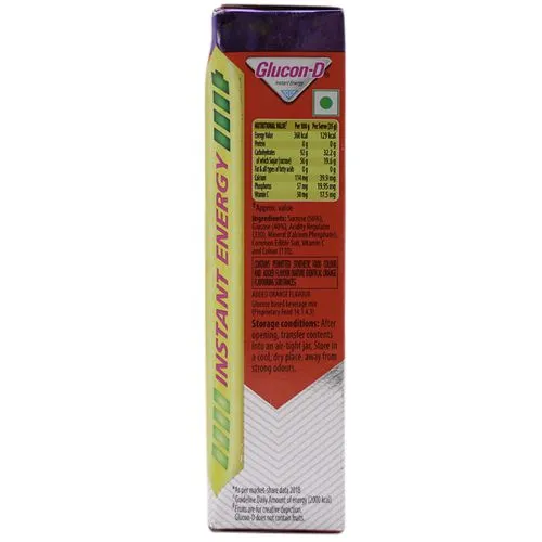 Glucon D Glucose Powder Tangy Orange 100 g view 4