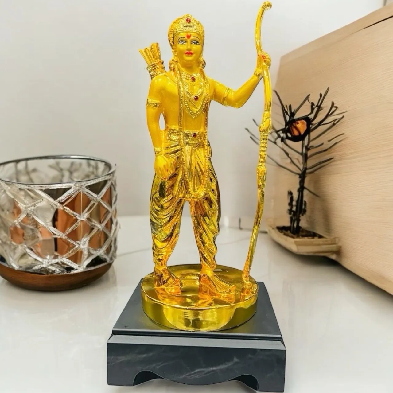 Golden Lord Ram Statue view 2