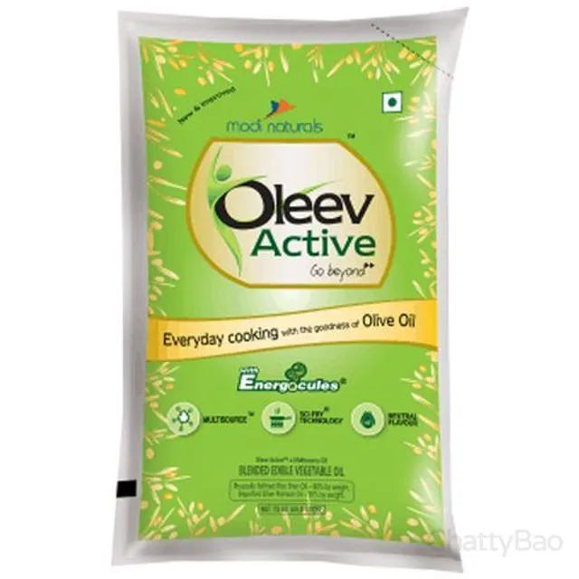 Oleev Active Cooking Oil - Goodness Of Olive Oil Pouch 1 L view 2