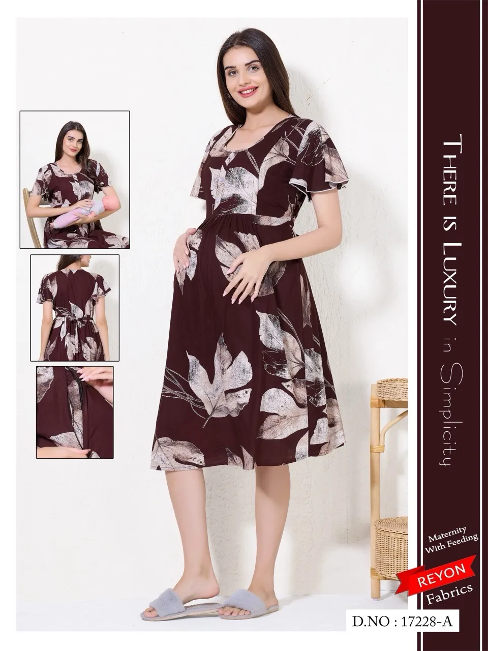 Reyon Maternity Nighty