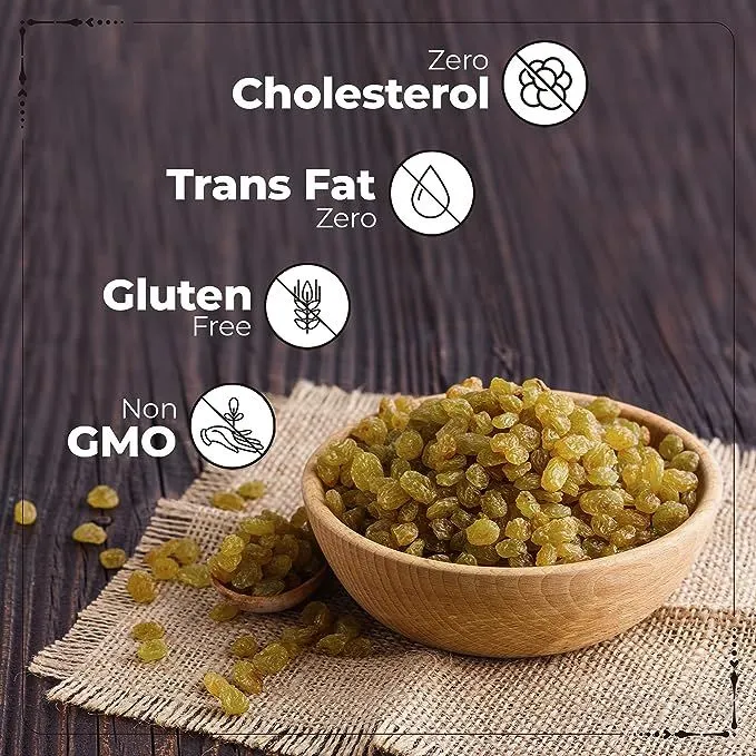 Happilo Premium Seedless Green Raisins (Kishmish) 250 g view 3