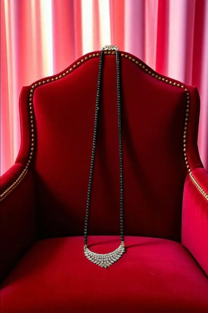 Ad Black Beaded Mangalsutra view 3