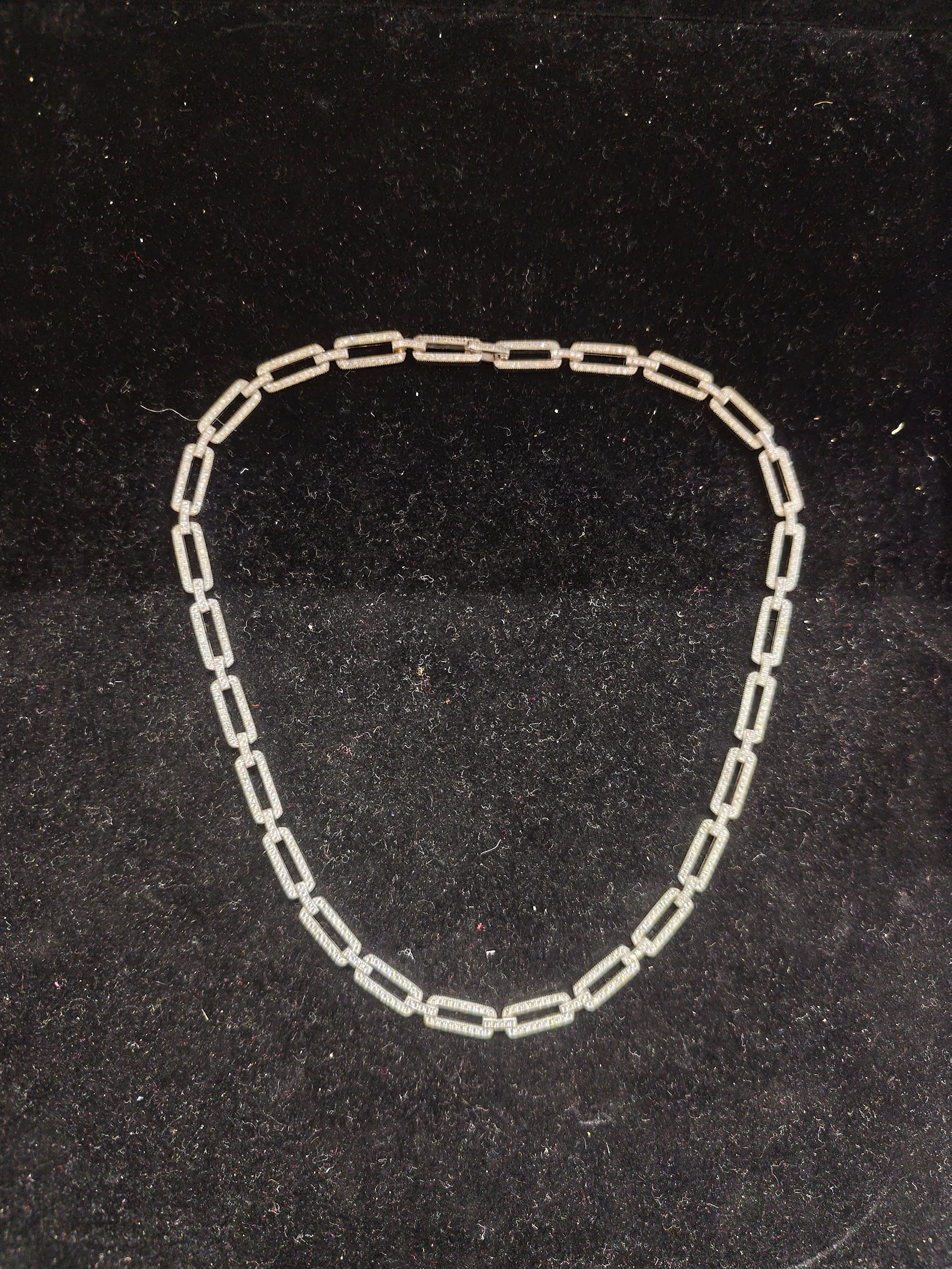 Silver Link Necklace view 2