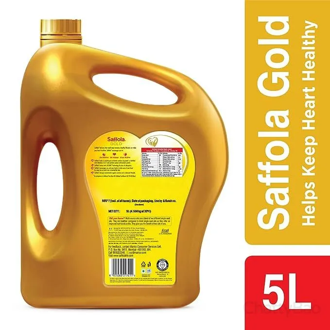 Saffola Gold Refined Cooking Oil 5 L view 2