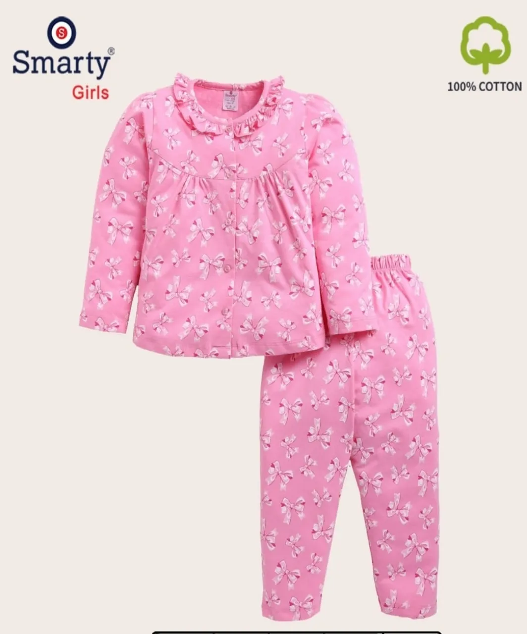 Smarty Girls Cotton Suit view 2