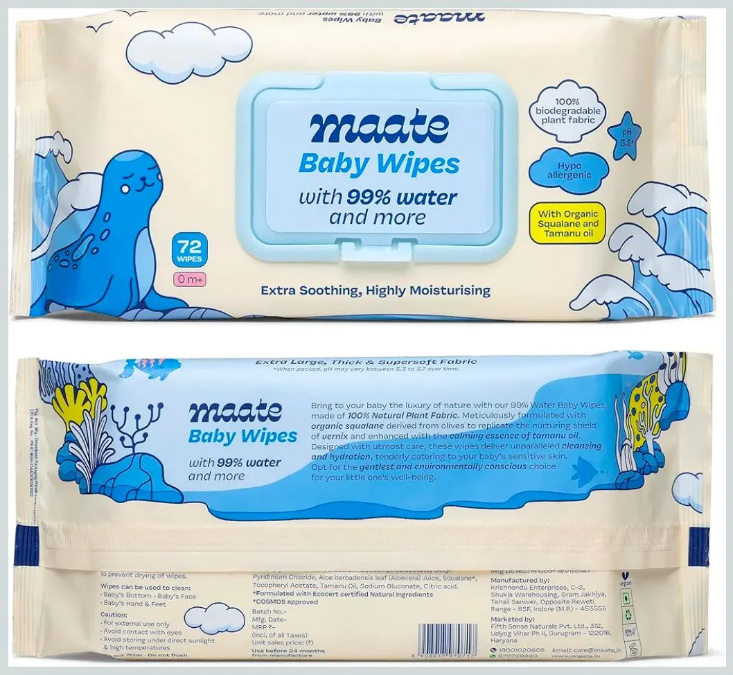 Maate Baby Wipes Pack Of 3 view 2