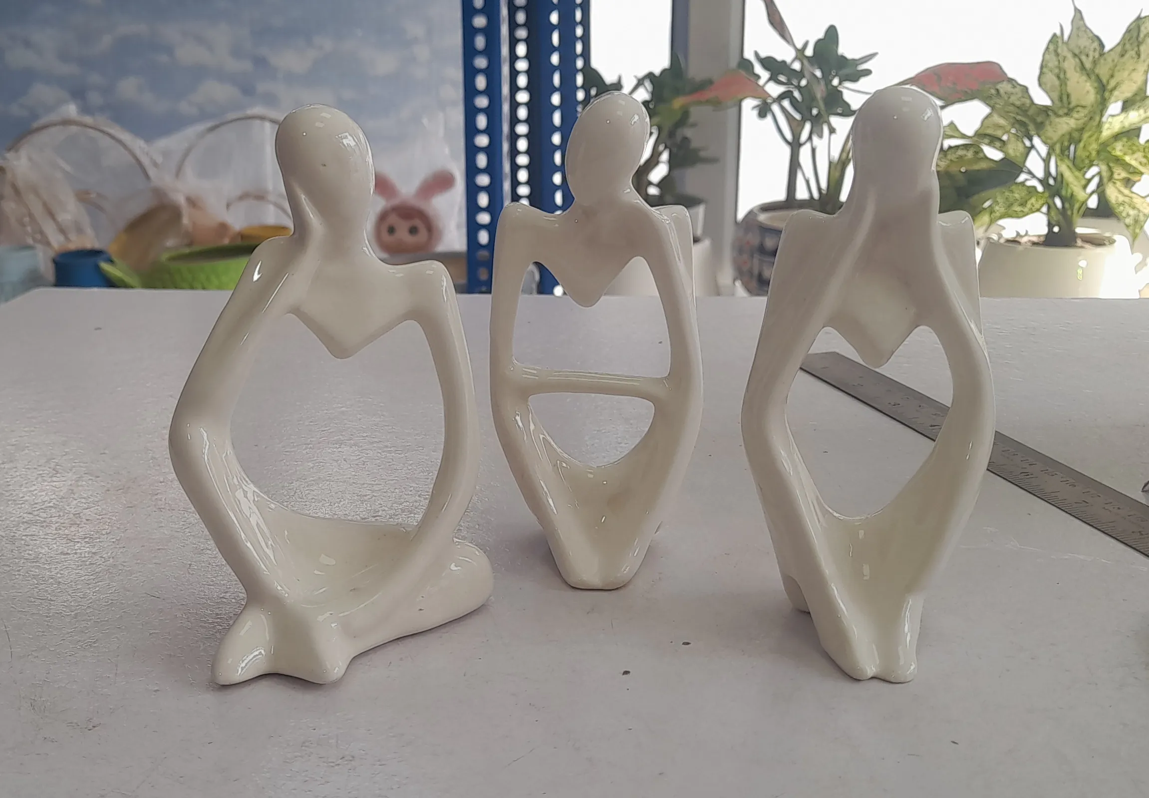 Decorative Ceramic Figurines Set Of 3 Nos view 2