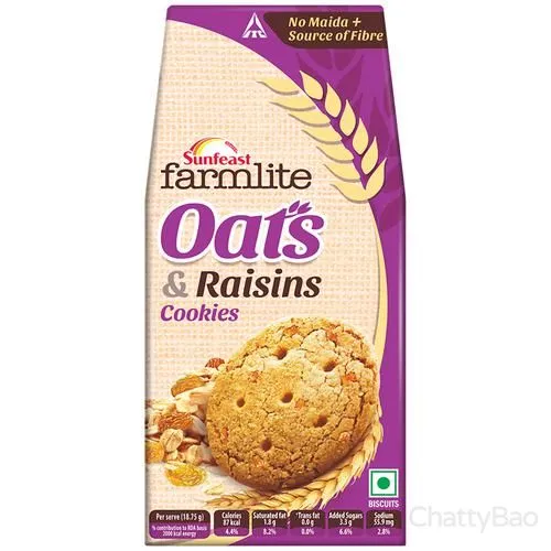 Sunfeast Farmlite - Oats & Raisins Biscuits 150 g view 2