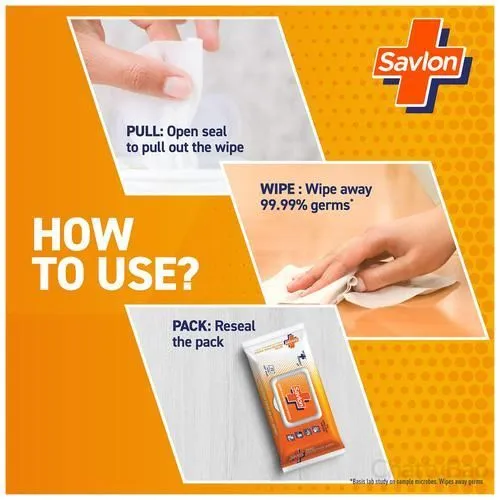 Savlon Germ Protection Wipes - Multi-Purpose 10 Pieces view 3
