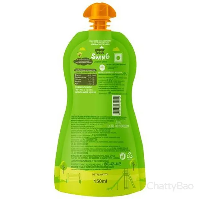 Paper Boat Swing Mixed Fruit Juice 125 ml view 2