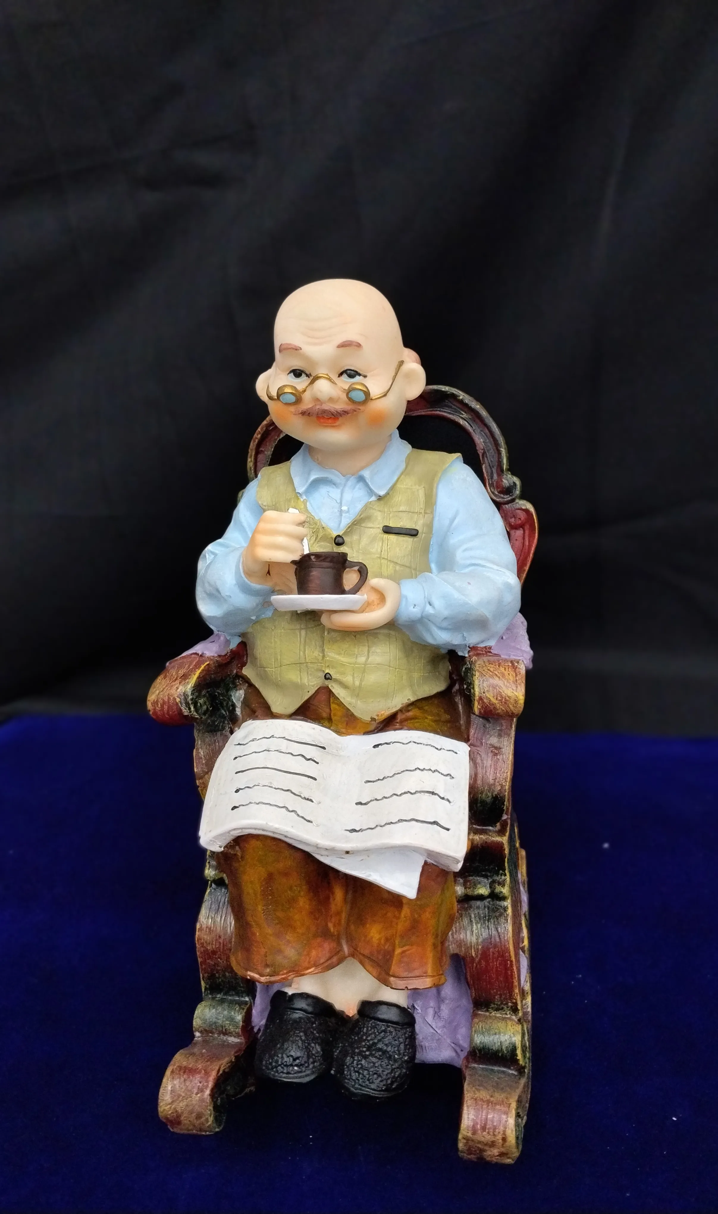 Elderly Man Figurine view 2