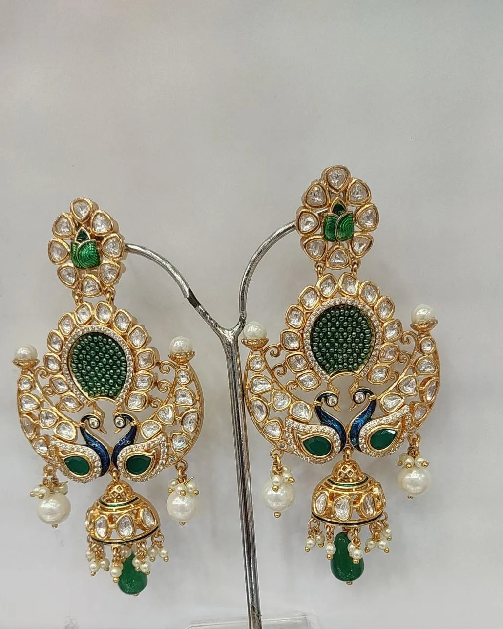 Designer Kundan Earrings view 2