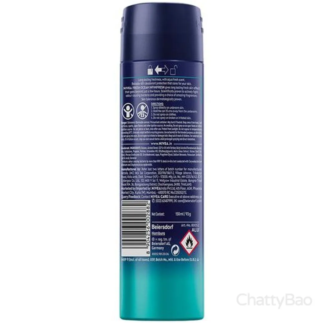 NIVEA MEN Fresh Ocean Deodorant 150 ml view 2