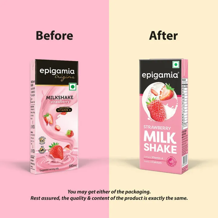 Epigamia Milkshake Strawberry 180 ml view 2