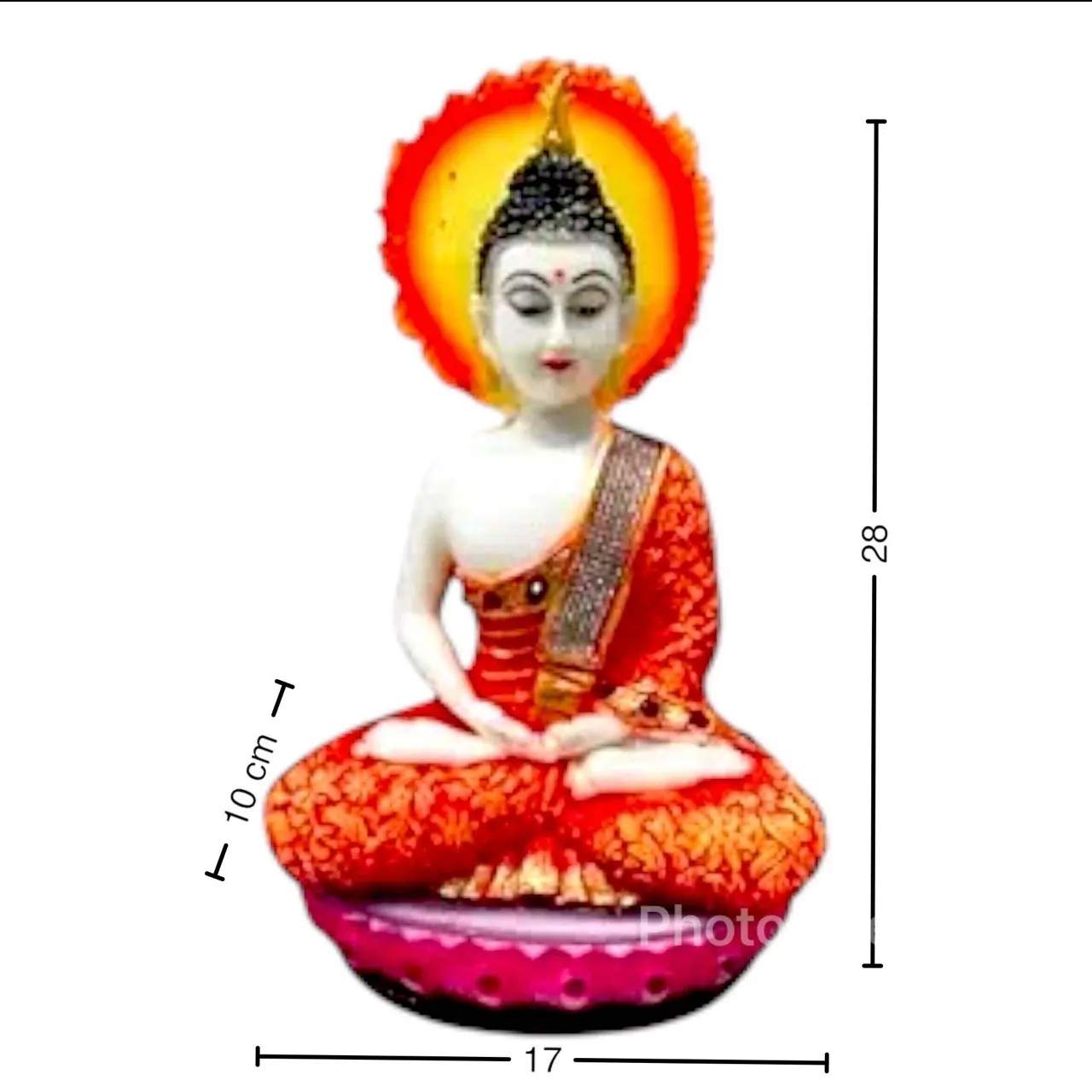 Meditating Buddha Statue view 4