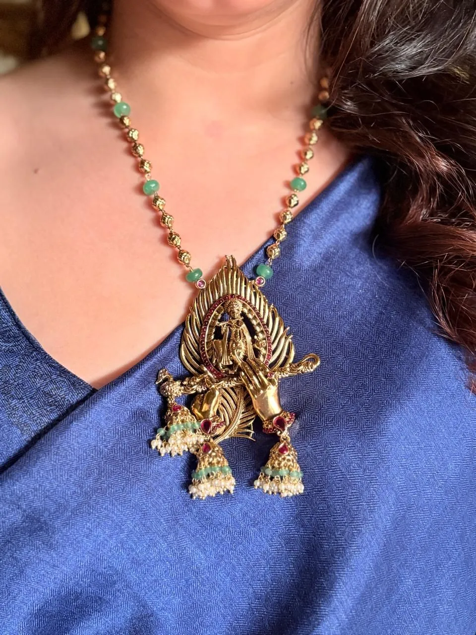 Traditional Temple Earrings view 3