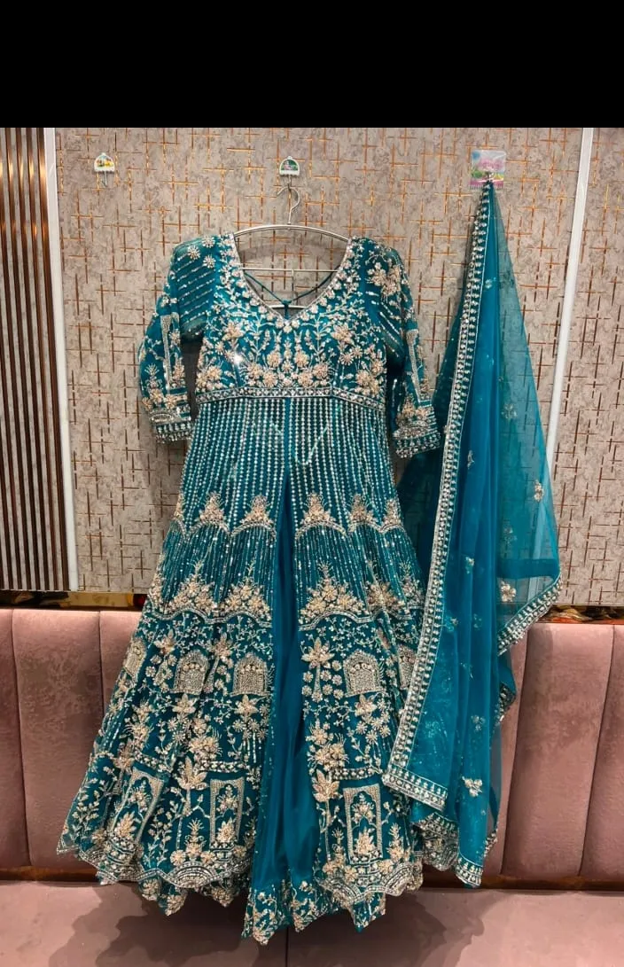 Embroidered Anarkali Dress view 2