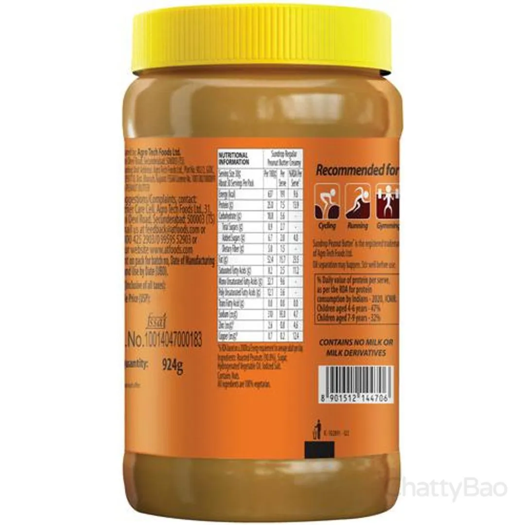 Sundrop Peanut Butter - Creamy 924 g view 2
