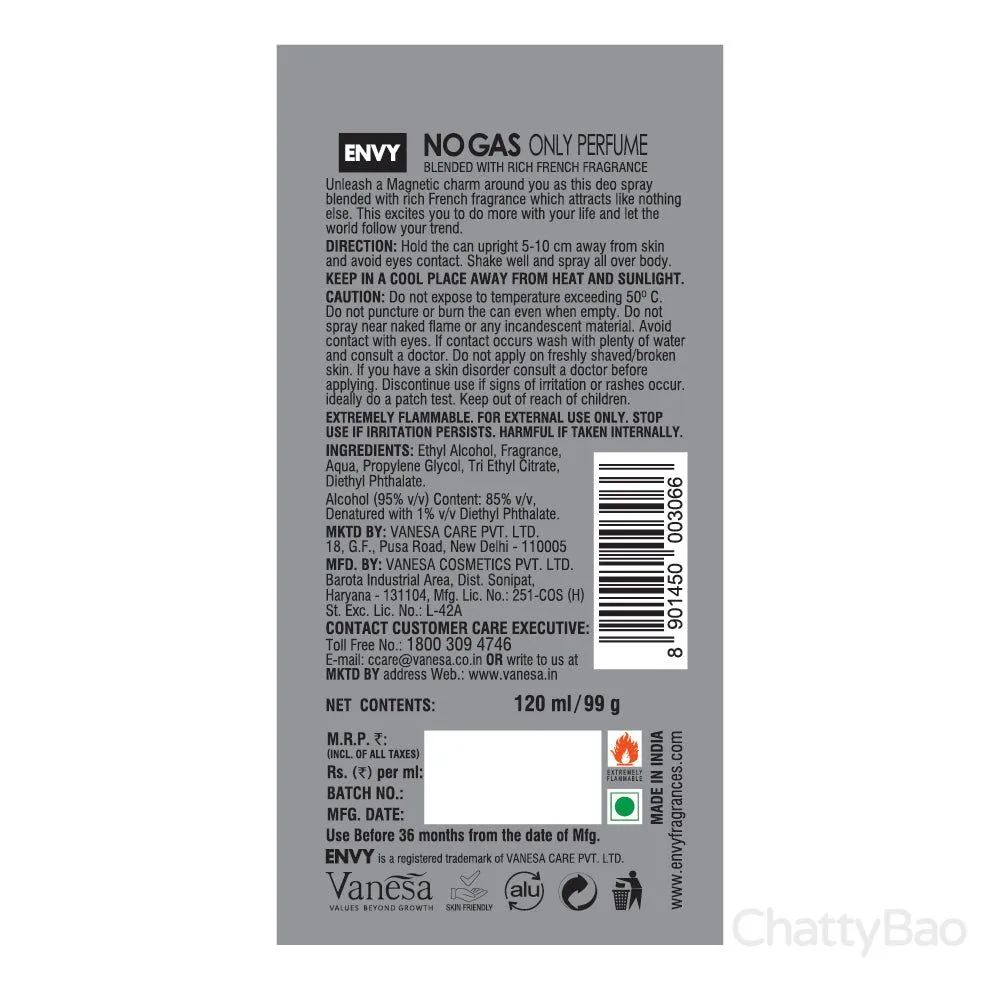 Envy Magnetic Deodorant 120 ml view 2
