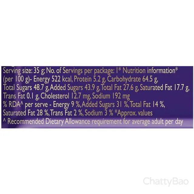 Cadbury Dairy Milk Crispello Chocolate Bar 35 g view 3