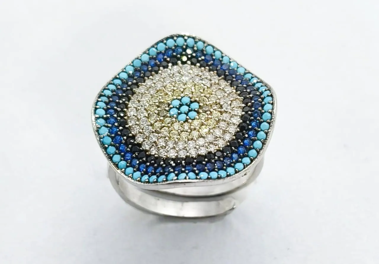Azure Bloom Ring (AVSLR-07) view 4