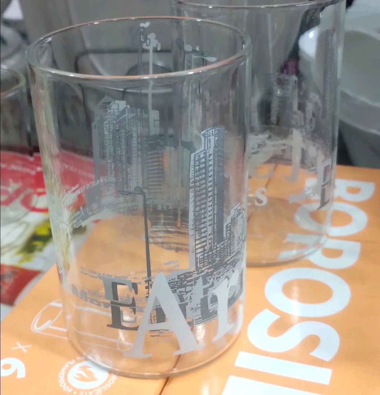 Vision Glass Set, Printed, 295ml, 6 Pcs view 2