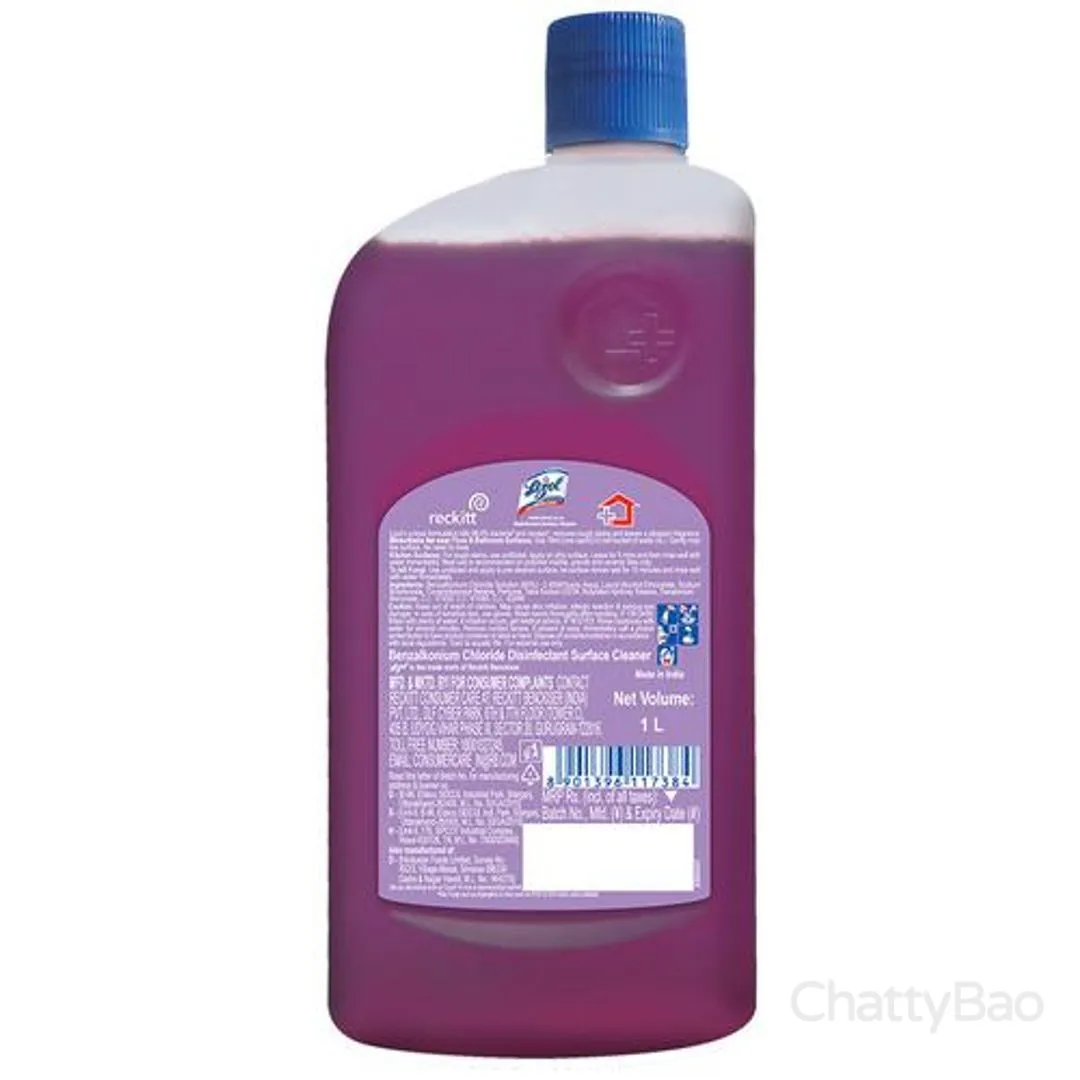 Lizol Disinfectant Surface & Floor Cleaner - Lavender 1 L view 2