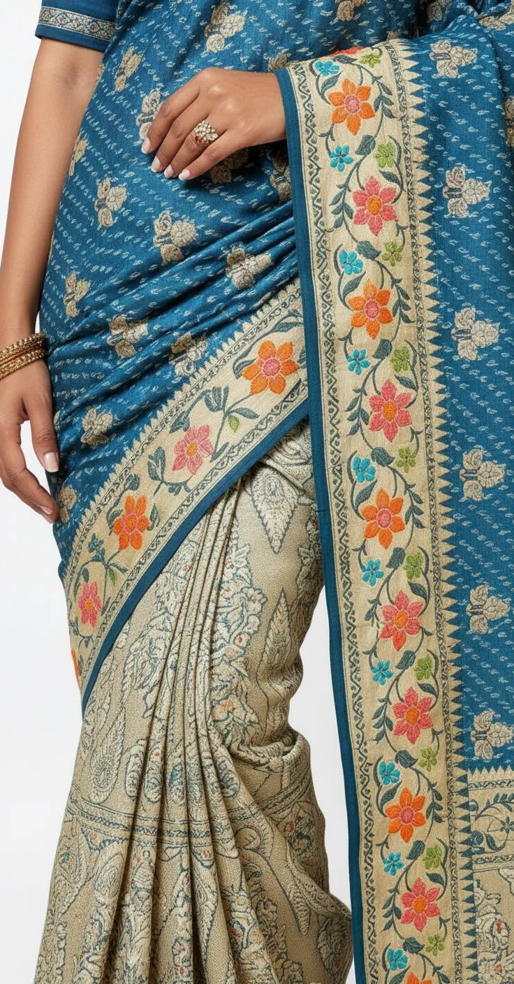 Designer Silk Saree view 5