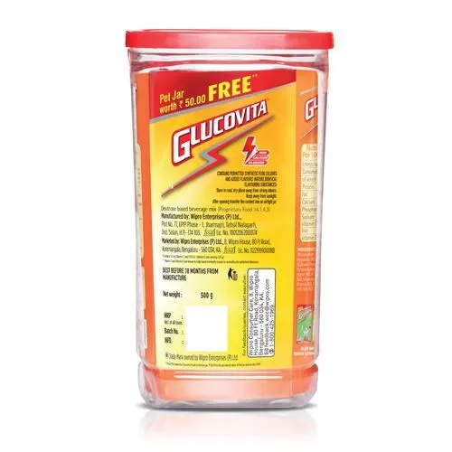 Glucovita Juicy - Orange Flavour Powder 500 g view 2
