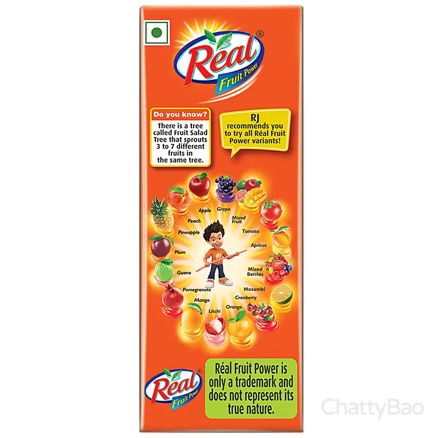 Real Mixed Fruit Juice 180 ml view 2