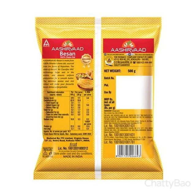 Aashirvaad Besan 500 g view 2