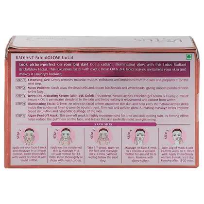 Lotus Herbal Radiant Bridal Glow Facial Kit 57 g view 3