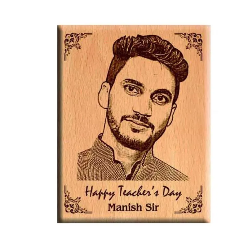 Wooden Engraving 5x7 Inch view 4