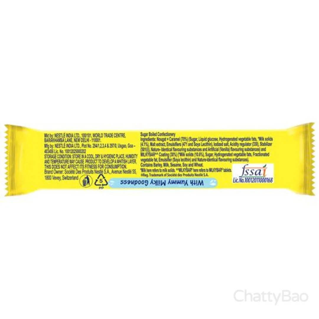 Nestle Milkybar Moosha - Caramel & Nougat Bar 18 g view 2