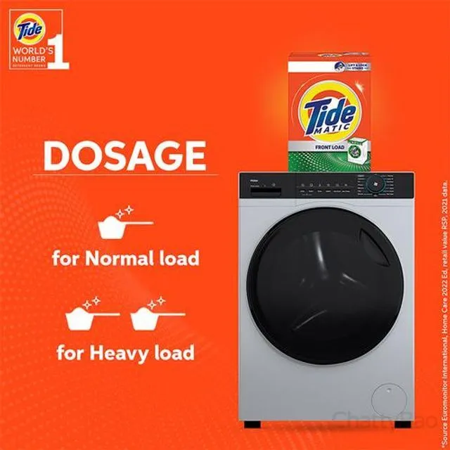 Tide Matic Detergent Powder - Front Load 1 Kg view 3