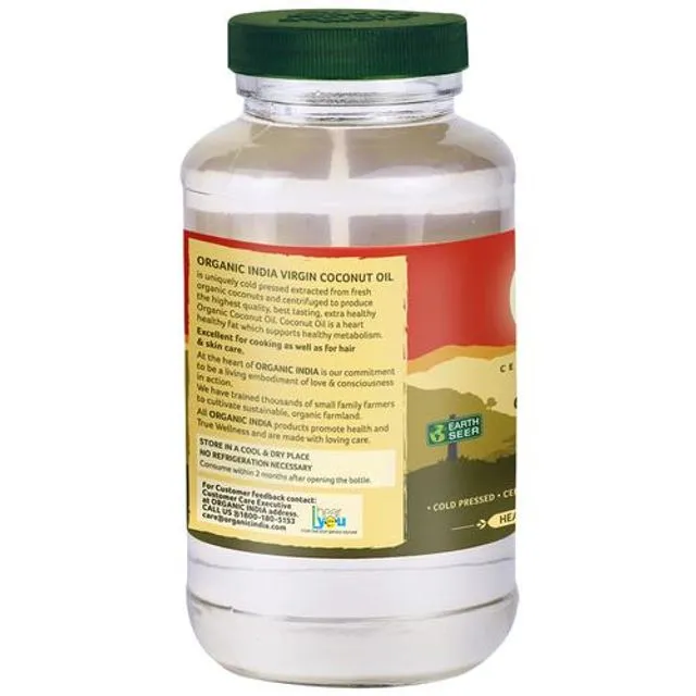 Organic India Virgin Coconut Oil Jar 500 ml view 2