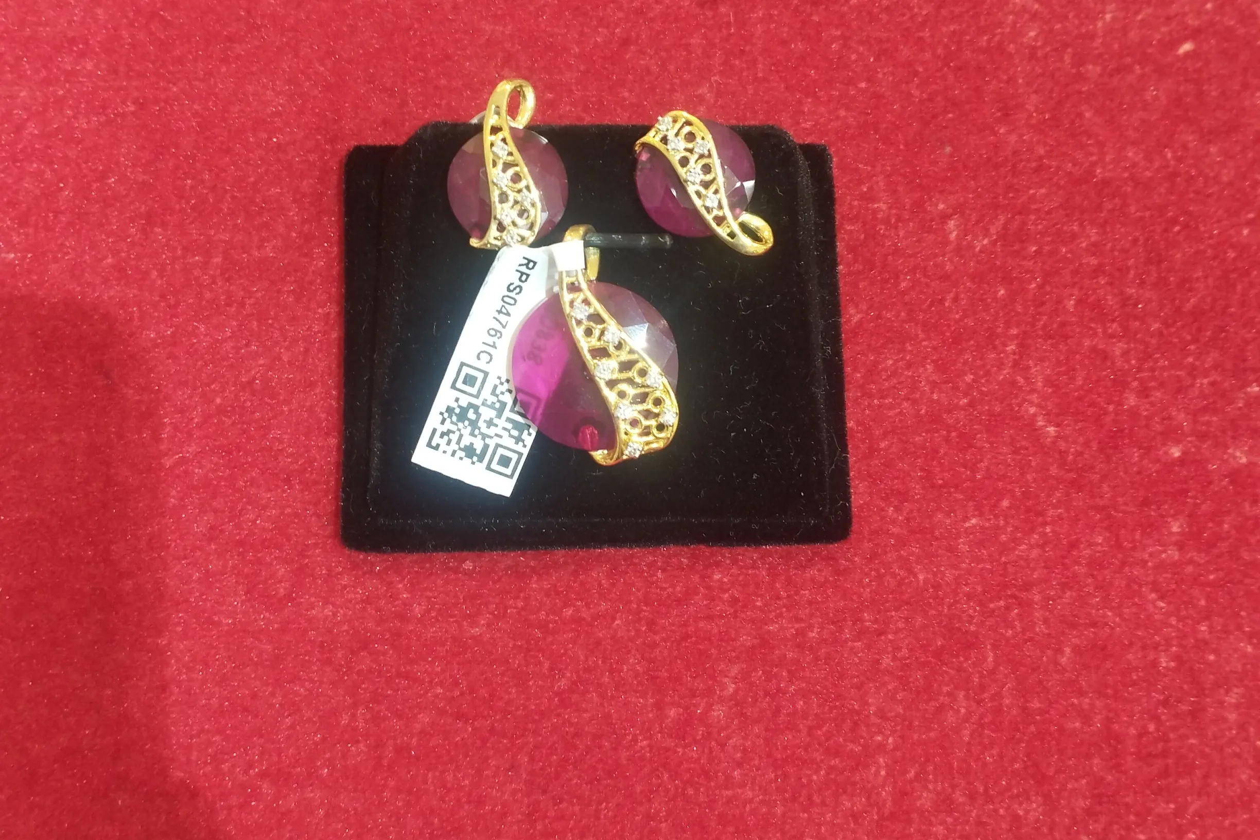 Amethyst Drop Earrings view 2