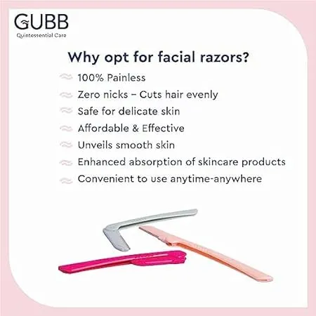 Gubb Foldable Face Razor 3 Pieces view 2