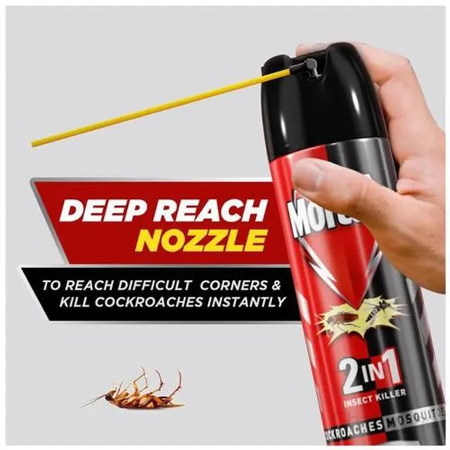 Mortein 2-In-1 Mosquito & Cockroach Killer Spray 400 ml view 5