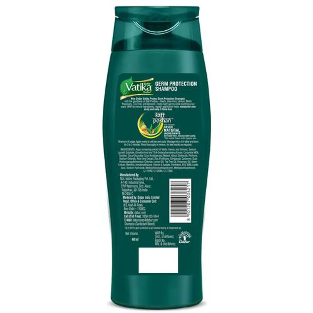 Dabur Vatika Germ Protection Shampoo Neem & Aloe Vera 440 ml view 2