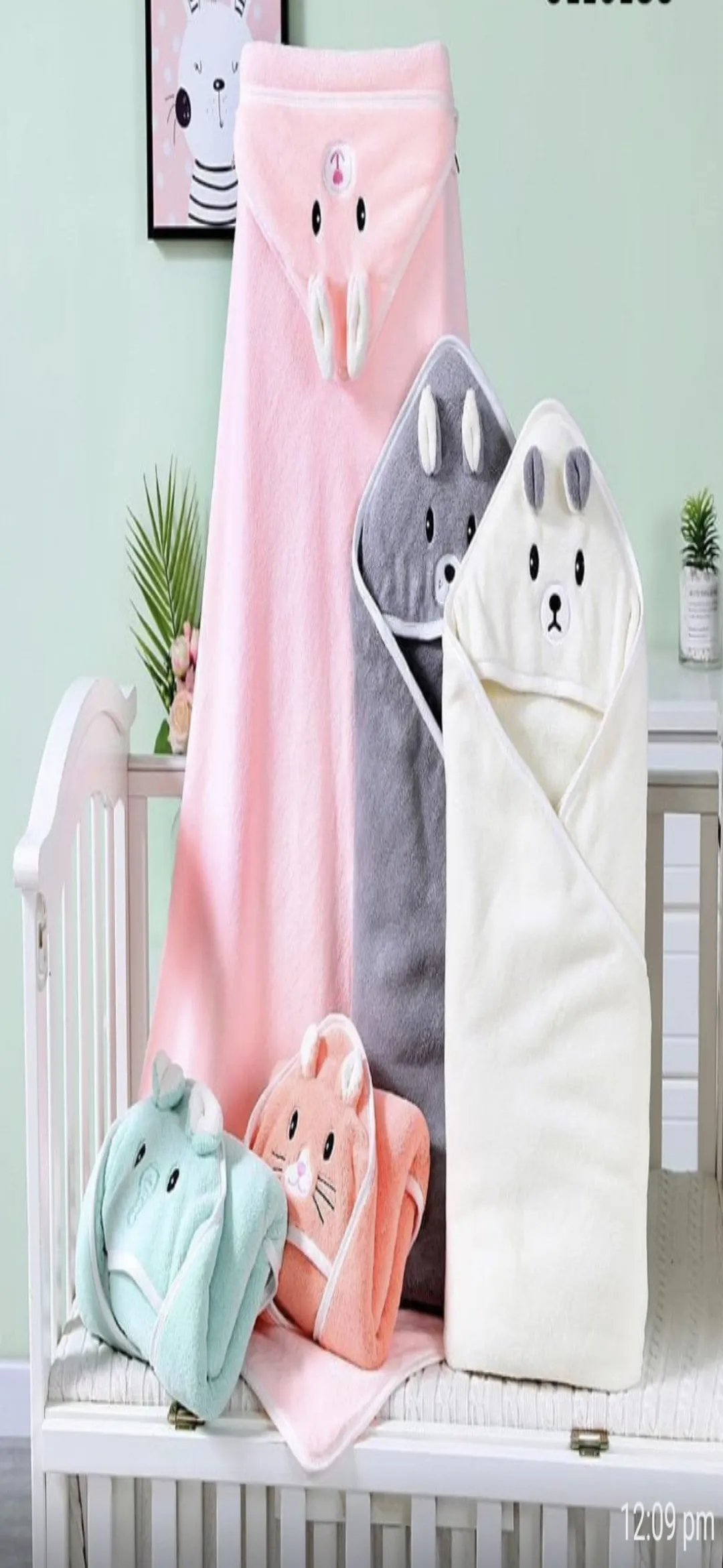 Animal Hooded Baby Towels view 2
