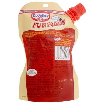 Dr. Oetker Funfoods Veg Mayonnaise For Burger 100 g view 2