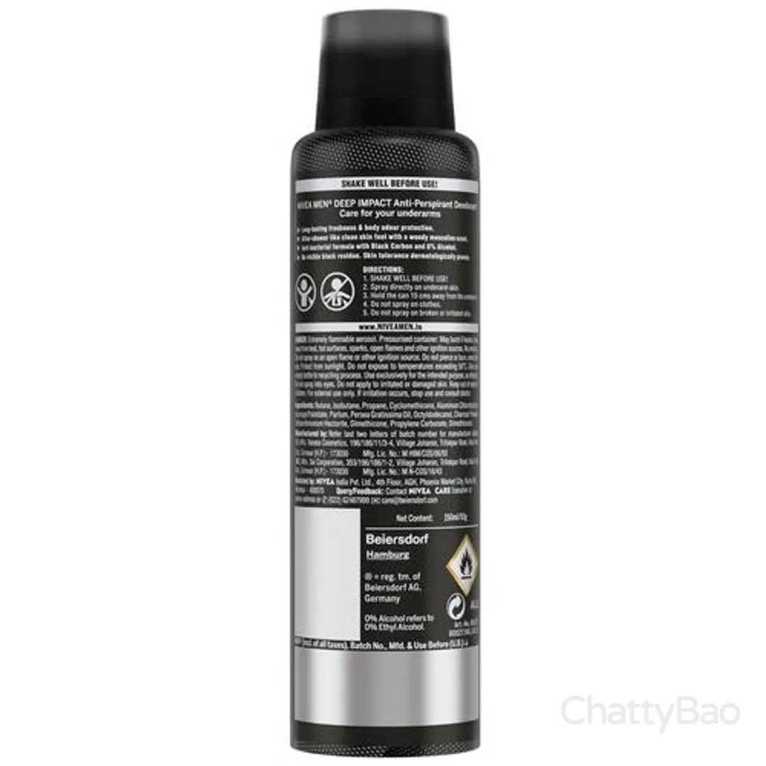 NIVEA MEN Deodorant - Deep Impact Freshness 150 ml view 2