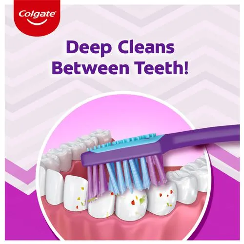 Colgate ZigZag Soft Bristle Toothbrush 3 Pieces view 3