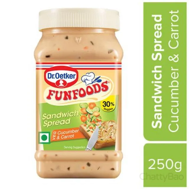 Dr. Oetker FunFoods Cucumber & Carrot Sandwich Spread 250 g view 2