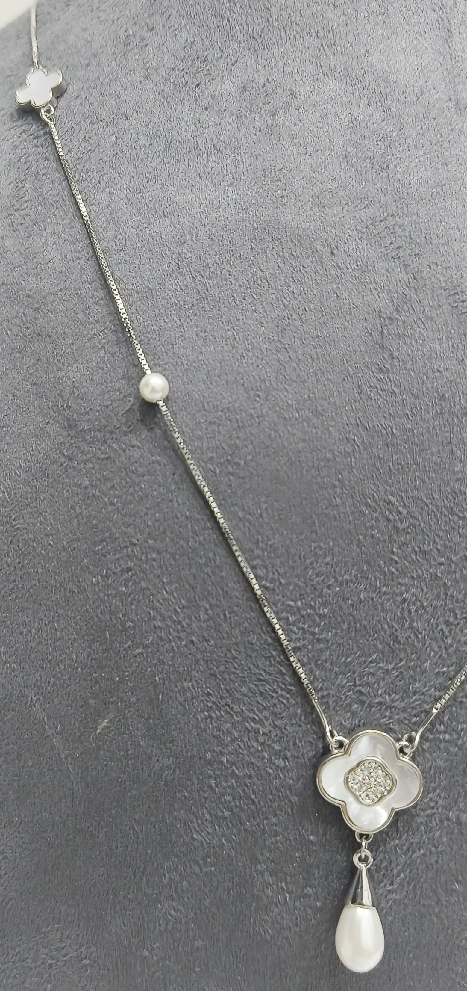 Silver Versace Pendant Necklace  (AVSPD-09) view 2