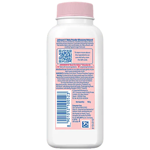 Johnsons Baby Powder Blossoms Natural 100 g view 2
