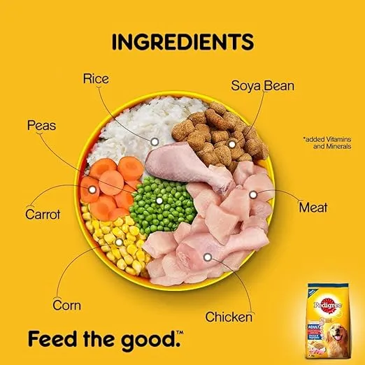Pedigree Dry Dog Food - Adult, Chicken & Vegetables 3 Kg view 5