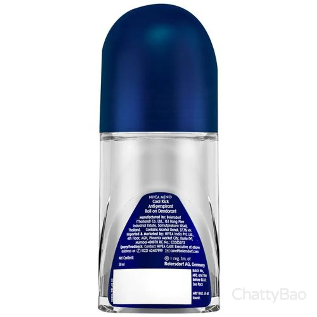 NIVEA MEN Cool Kick Deodorant Roll On 50 ml view 2