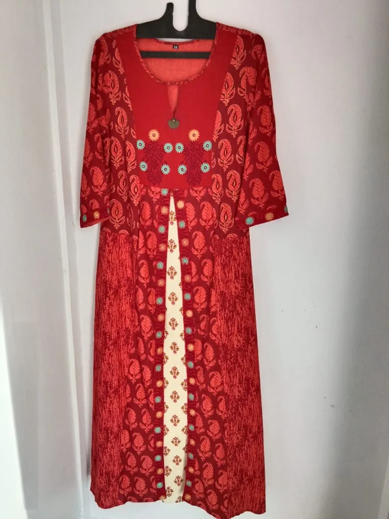 Embroidered Kurta view 3